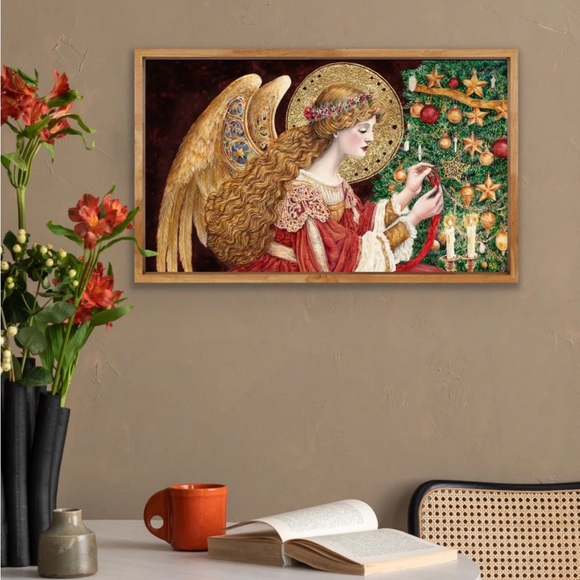 Christmas Holiday Angel Miriëlle, Keeper of the Twin Flame Fine Art Print - Picture 2 of 7